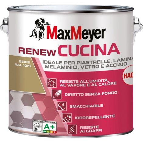smalto all'acqua cucina max meyer "renew" beige 2 lt