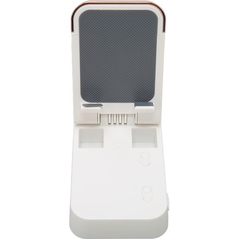 Handyhalterung mit Bluetooth-Lautsprecher und HD-Surround-Sound, verstellbarer Ständer mit Lautsprecher (weiß) (1/5)