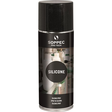 Soppec – Spray silicone déperlant 400ml – Lubrifiant pour métal, plastique et caoutchouc – Résiste aux intempéries et acides faibles (1/5)
