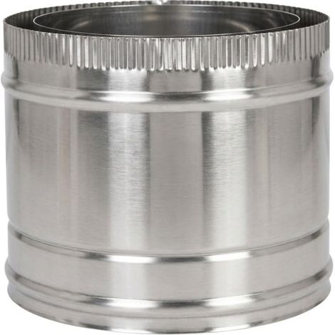 MAKA Modulo Prelievo Fumi Canna Fumaria Doppia Parete 50 Inox Ø 250 mm (esterno 350) (1/5)