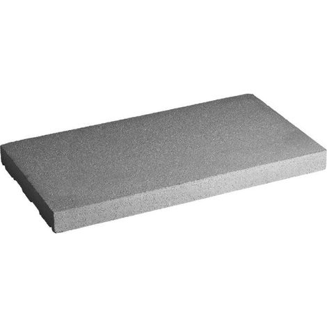 Cubremuros Duero 50 cm - Losa plana con goterón que evita manchas de óxido - 50 × 27,5 × 4 cm - Palet - Gris