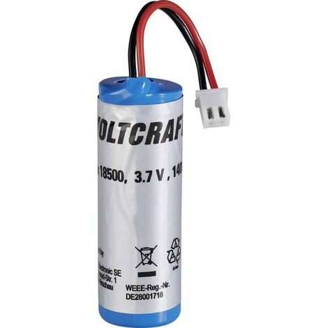 [NEUWERTIG] B-Ware Voltcraft 18500 Li-Ion Ersatzakku Typ 18500 Passend für IR Thermometer (1/2)