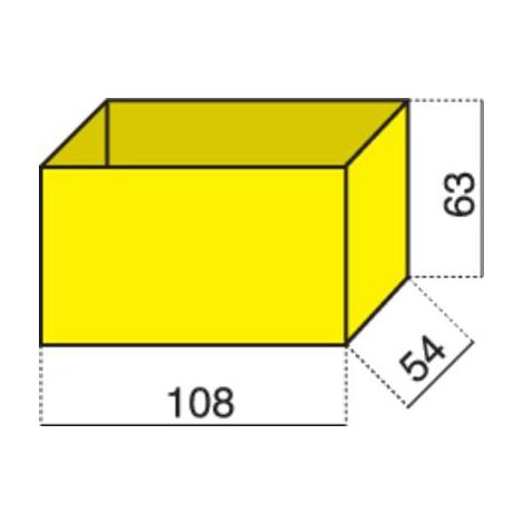 Insert de coffret de rangement Hünersdorff 624200 (L x l x H) 108 x 54 x 63 mm Nombre de compartimen (1/2)