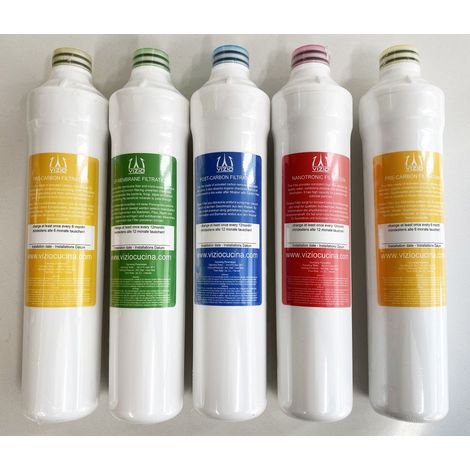Cartouches filtrantes de remplacement x 1 an pour le systeme filtration art. VZFILT0400 - Cartouches de remplacement 5 pièces