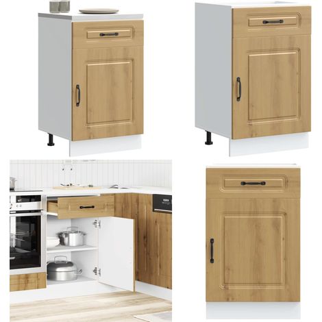 vidaXL Küchenunterschrank Kalmar Artisan-Eiche Holzwerkstoff (1/5)