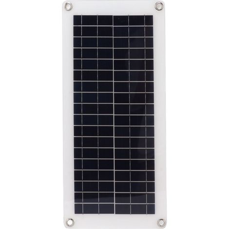 Kit de panneau solaire polycristallin 10W 18V avec boîtier de batterie pour voiture, bateau, lampadaire (1/5)