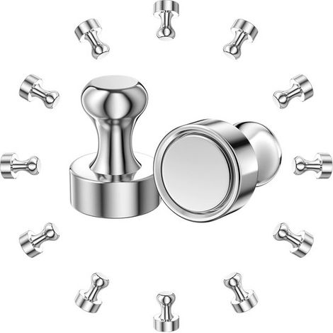 12 Stück Neodym-Magnete, superstark, für Kühlschrank, kleine Magnete für Kühlschrank, Magnetplatte, Tür, Tafel, Karte, Whiteboard (12 x 16 mm) (1/5)
