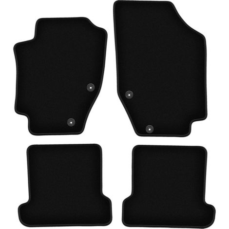 Alfombrillas de terciopelo negro BASIC para Peugeot 307CC cabrio (2003-2008) (1/5)