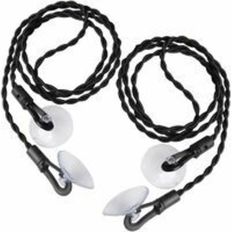 Travel Clothesline, 2-Pack Retractable Clothes Drying Rack with Suction Cups, Portable for Indoor and Outdoor Use, Travel, Camping, Hiking, Black (1/5)