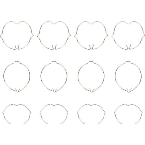 30 clips de fixation à ressort pour lampes encastrées - Accessoires d'éclairage-5X4.5CM-Silver (1/4)