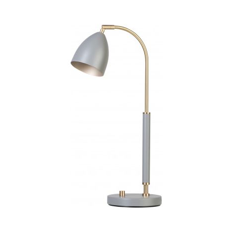Belid Deluxe - 1 lampe de table lumineuse en laiton, gris chaud (1/4)