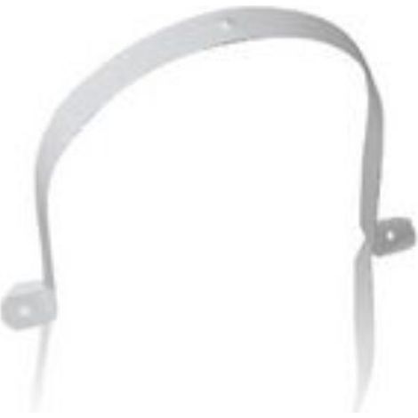 FPLUS abrazadera redonda 120 mm. , Brida plastico para tubo de 120mm. redondo