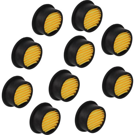 Filtre de Remplacement pour Compresseur D’air, 10 Pièces en Caoutchouc Noir Éléments D’admission, pour Silencieux, Accessoire Indispensable pour Compresseur D’air (1/5)