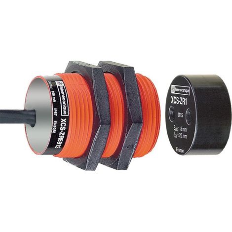 Interruptor magnético de seguridad cilíndrico XCSDMR5902 de Schneider