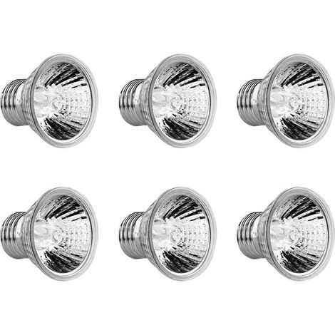 Lampe chauffante pour tortues, UVA/UVB 75W E27, lampe halogène à spectre complet pour reptiles, lézards et tortues en aquarium – lot de 6 (1/5)