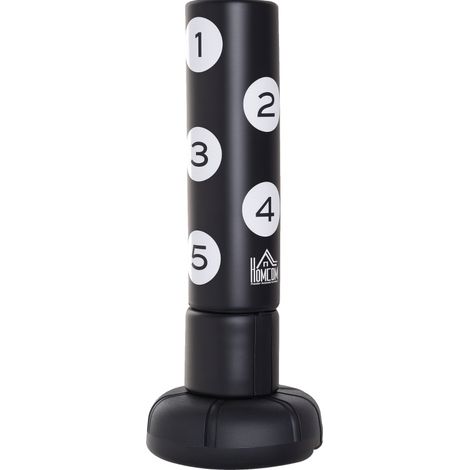 Sacco da boxe autoportante con supporto e superficie in plastica, 176 cm, nero HAVRYA (1/5)