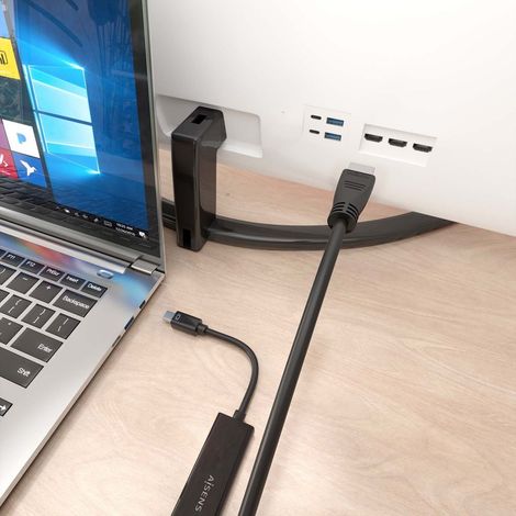Aisens Mini DP a HDMI Converter Cable 4K@60Hz, Mini DP/M-HDMI/M, negro, 5.0m (1/2)
