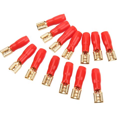100 Stück Crimp-Anschlüsse aus reinem Kupfer mit Schrumpfschlauch für Verteilerkästen, Autos, Boote, Solaranlagen und Haushalte. (1/5)