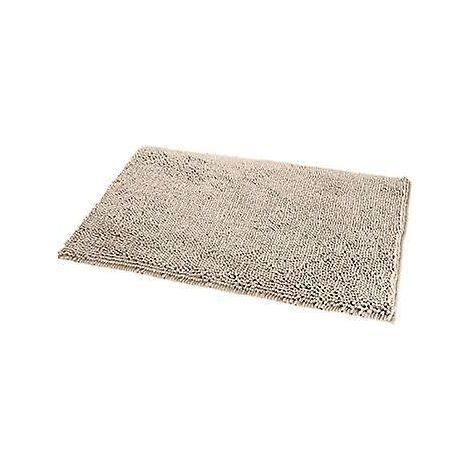 basics Tapis De Bain Antidrapant Poils Longs En Microfibre, 0,33 X 0,5 M, Beige (1/5)