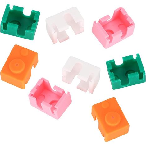 Housse en Silicone Hotend pour imprimante 3D 8 pièces, étui d'accessoires de Couverture de Chaussette résistant aux Hautes températures colorées (1/5)