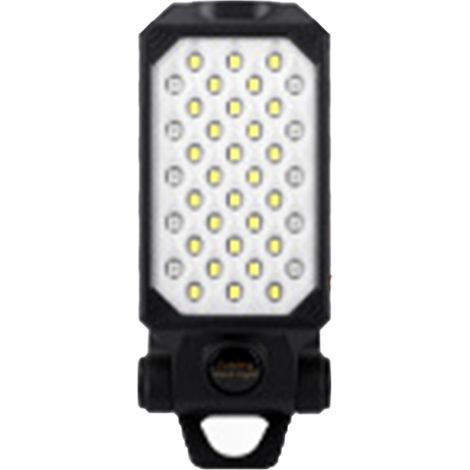 Lampe de travail LED COB 598B rechargeable USB avec aimant, camping extérieur, lumière blanche, rouge et bleu clignotante, petit format avec câble (1/5)