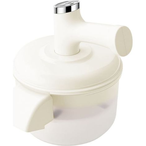 Irovami Éplucheur électrique – rechargeable, inox, blanc/bleu, cuisine (1/5)