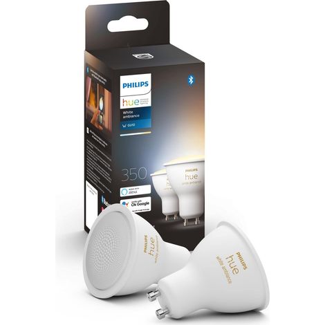 Philips Hue White Ambiance GU10 Spot Bianco Pack da 2 (1/5)