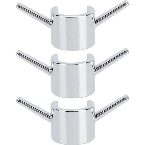 3 Pcs Crochet Suspendu Galvanoplastie Salle De Bains Douche Tringle Crochets Cuisine Robinet D'eau Crochet Accessoires