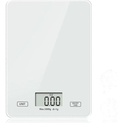 Balance de cuisine numérique, balance électronique avec verre (1/4)