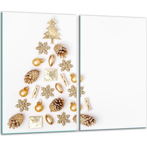 Tabla de cortar de vidrio 2x 30x52 Navidad (1/5)