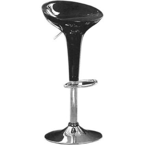 SGABELLO BAR REALIZZATO IN ABS IN COLORE NERO