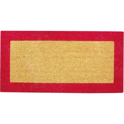 Tapis Coco Bicolor Rouge 40x80 - BTB TAPIS BENOIT