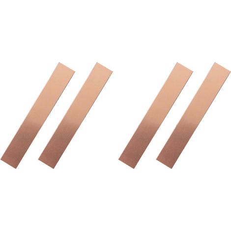 Anodes en cuivre pur, lot de 4, 6 x 1 x 0,04 pouce (19 GA), électrodes en cuivre de haute pureté (99,95 %), feuilles de cuivre pur. (1/5)