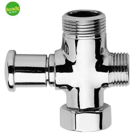 Deviatore doccia per colonne e canna lavello, attacco 3/4"M x 3/7"F x 1/2"M, acciaio cromato REMER