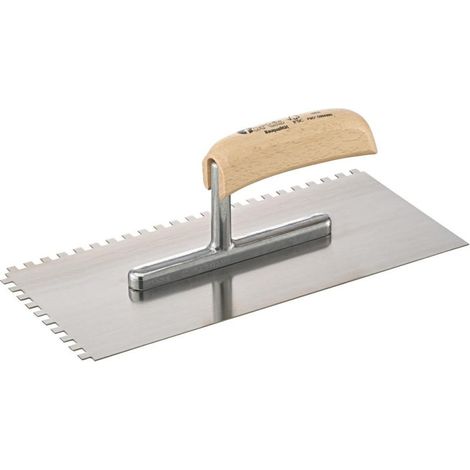 Cazzuola 280x130 mm dentario 6x6mm robusto fortis