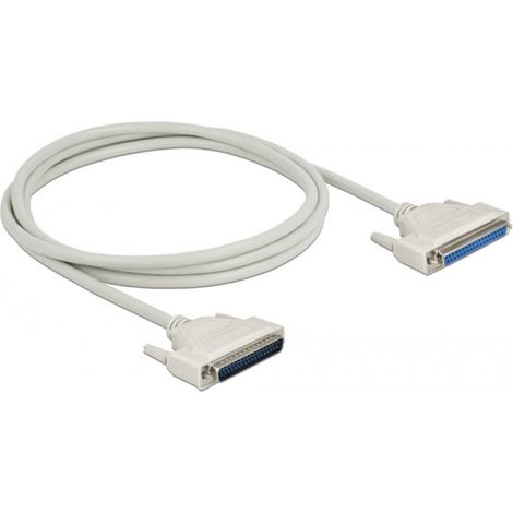 Delock série Câble de raccordement [1x SUB-D femelle 37 pôles - 1x SUB-D mâle 37 pôles] 2 m beige (1/2)