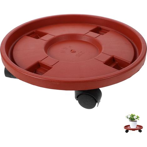 Rolle Blumentopf Tablett aus Kunststoff mit drehbaren Rädern