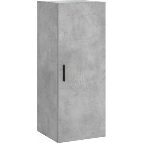 Armario de almacenamiento mural práctico 34,5 x 34 x 90 cm madera de ingeniería gris hormigón 020048671 (1/5)