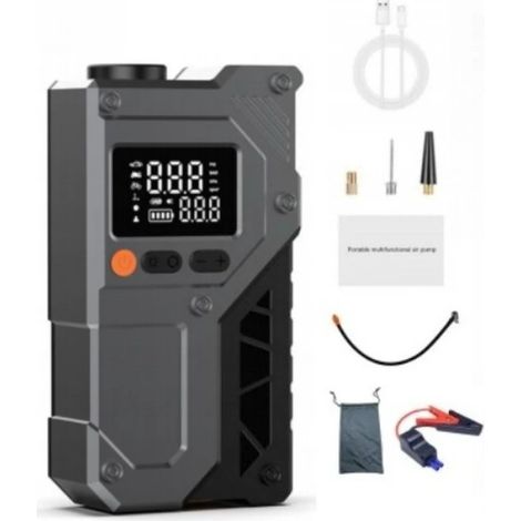 Démarreur de voiture multifonctionnel (6000 mAh) avec pompe à air - Démarreur/Batterie externe 12 V (1/5)