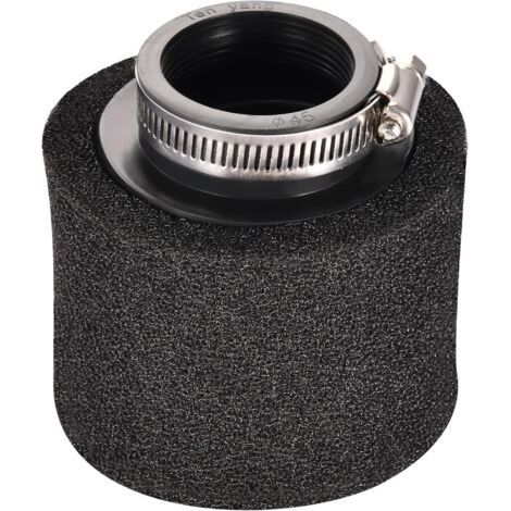 Filtre à Air 35 mm - Double Mousse de Nettoyage - Noir - Bouche Droite - Pour Moto 50-125 cc, Kart, VTT, Quad, Scooter, Course (1/5)