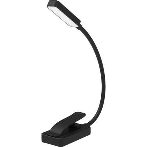Tragbare, augenschonende Leselampe, LED-Klemmlampe für Studentenwohnheime, USB-aufladbar.