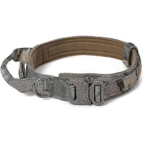 Collier tactique pour chien, collier militaire pour chien, collier en nylon réglable, boucle métallique robuste avec poignée (1/5)