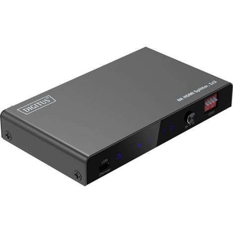 Digitus DS-55339 1+2 Port HDMI-Splitter Metallgehäuse, LED-Anzeige, mit Status-LEDs, zur internen Ve (1/5)