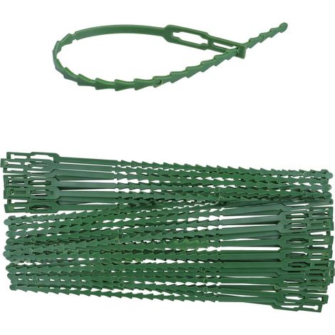 200 Pcs Attaches de Plantes, 230mm Lien pour Plantes grimpantes Réglables de Jardinage, pour Toit Jardin Balcon Serre Cages de Plantes (1/5)