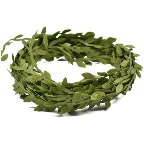 10 mètres soie feuille en forme de main artificielle feuilles vertes pour la décoration de mariage bricolage couronne cadeau (1/5)