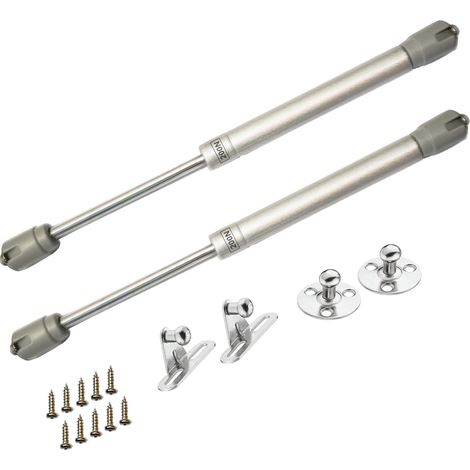 Ressorts à Gaz, 200N / 20kg Vérins à Gaz pour Levage de Porte, Pistons à gaz, Charnière d'armoire, Bras Amortisseur pour Charnière de Meubles de Cuisine, 2 Pièces (1/5)