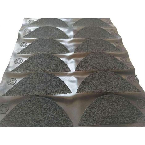 Set of 8 anti-slip rubber pads to stick on heels and boots - Black (1/5)