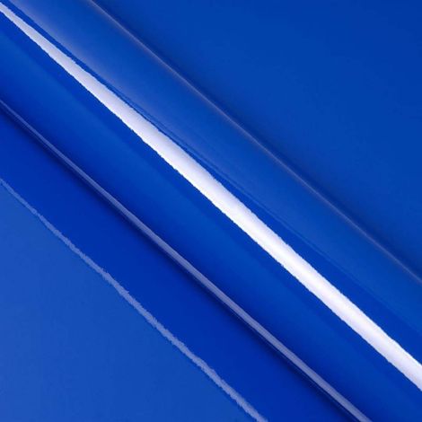 DIMEXACT - Covering bleu saphir brillant pour toutes surfaces - Haute finition - 152 cm x 2 m - En Rouleau