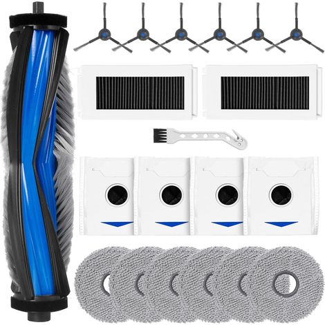 Kit de accesorios para la aspiradora robot N30 Pro Omni: cepillo giratorio, filtros, paños de limpieza y cepillos laterales. (1/4)