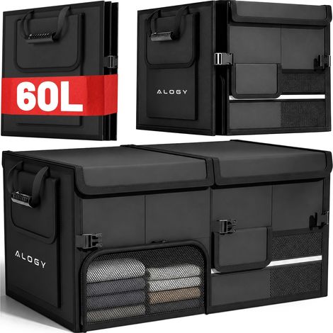 Organisateur De Coffre - 60 L - 60 × 33 × 30 Cm - 3 Compartiments - Rangement Pratique (1/5)